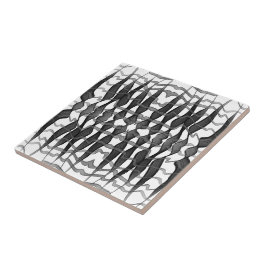 Folhas Florais De Abstrato Preta E Cinza