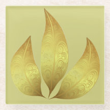 Folhas ornamentais ouros únicas e Elegantes