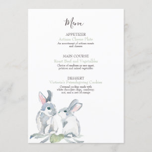 Folhas Pintadas e Menu de Coelho da Floresta em Aq