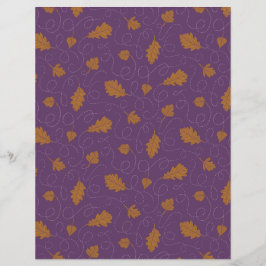 Folhas roxas e Douradas de folhas