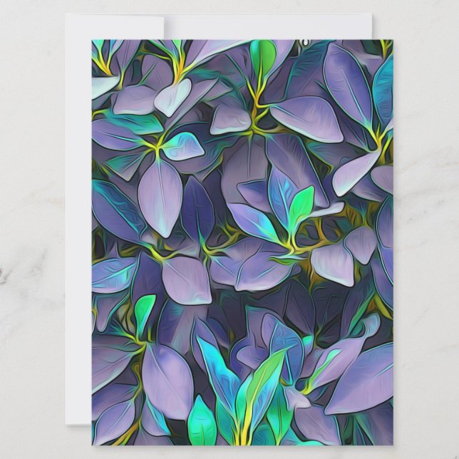 Folhas roxas entonadas (Frente)