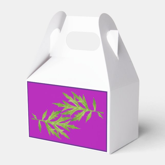 Folhas Selvagens em uma Caixa de Favor Gable (Frente)