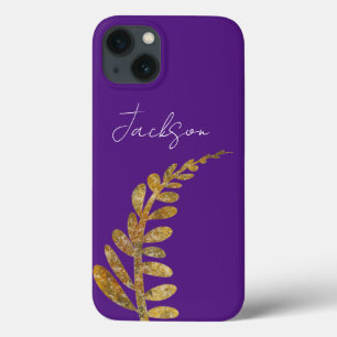 folhas sobre a natureza roxa adicione seu próprio