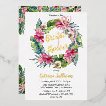 Folhas tropicais | Chá de panela Floral Rosa
