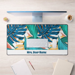 Folhas tropicais coloridas, design de padrão exóti