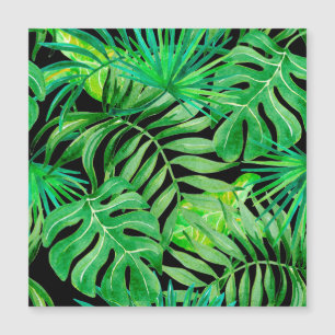 Folhas Tropicais De Aquarela: Elegância Sem Costur