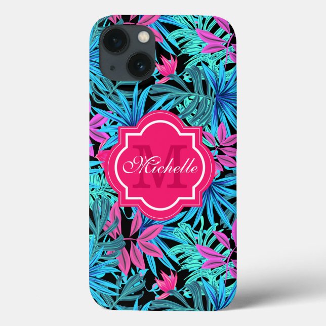 Folhas tropicais de palmeiras verdes-do-paraíso (Verso)