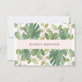 Folhas Tropicais | Escolha de Refeição para RSVP B