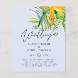 Folhas Tropicais Mais Baratas Casando Recepção Lua