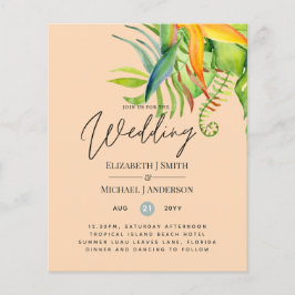 Folhas Tropicais Mais Baratas Casando Recepção Lua