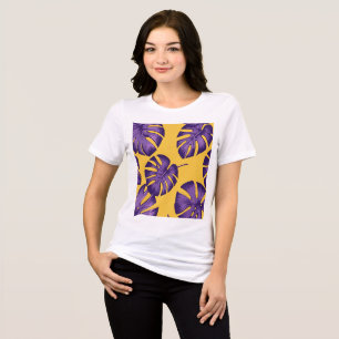 Folhas Tropicais Modernas - Amarelo Vibrante