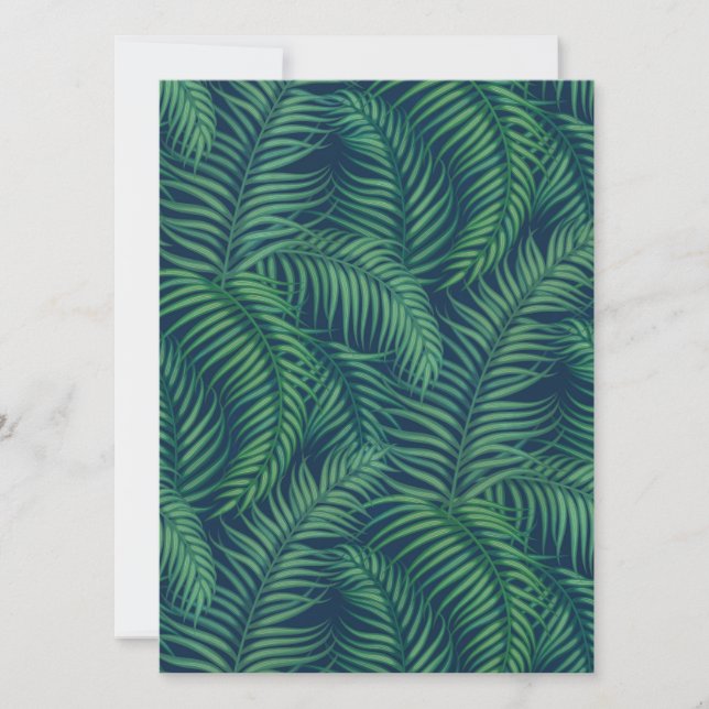 Folhas tropicais noturnas (Frente)