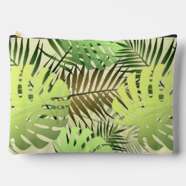 Folhas tropicais verdes e Douradas