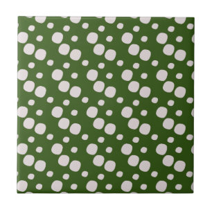 Folhas Verdes Pontos Rosas