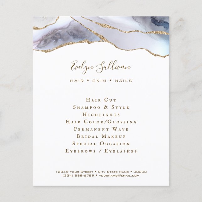 Folheto azul-agata da cinza (Frente)