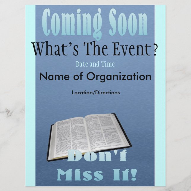 Folheto Azul em Breve (Frente)