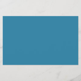 Folheto Azul Teal Personalizado para Qualquer Ocas