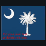 Folheto com Bandeira da Carolina do Sul, EUA<br><div class="desc">Adicione um toque de orgulho da Carolina do Sul aos seus anúncios com nosso folheto exclusivo com a bandeira da Carolina do Sul! Projetado com atenção aos detalhes, este folheto integra a icônica árvore Palmetto e lua crescente da bandeira da Carolina do Sul, oferecendo uma maneira distinta de transmitir sua...</div>