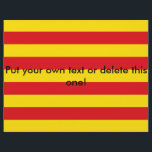 Folheto com bandeira da Catalunha<br><div class="desc">Celebrar a identidade vibrante da Catalunha com este poderoso design de panfleto que apresenta a bandeira da Catalunha! Perfeito para eventos culturais, comemorações do dia da independência, comícios ou anúncios da comunidade, este folheto patriótico exibe as riscas ousadas e amarelas da icônica Senyera com clareza impressionante. O layout foi projetado...</div>