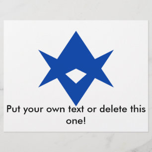 Folheto com Bandeira da Cidade de Toyota, Japão