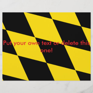 Folheto com bandeira de Munique, Baviera