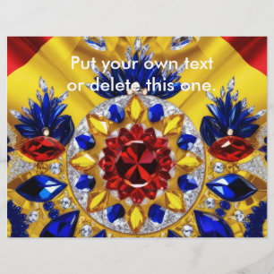 Folheto com Design de cor romena