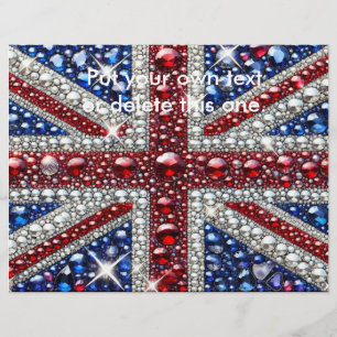 Folheto com Design de cores britânicas