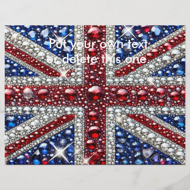 Folheto com Design de cores britânicas (Frente)