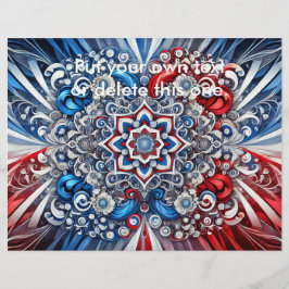 Folheto com Design de cores francesas