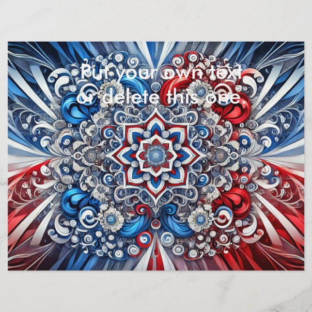 Folheto com Design de cores francesas (Frente)