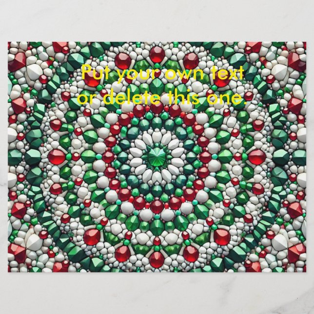 Folheto com Design de cores italianas (Frente)