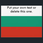 Folheto com pavilhão da Bulgária<br><div class="desc">Promovam a vossa mensagem com o nosso passageiro exclusivo com a bandeira da Bulgária! Feito com muita atenção aos detalhes, este folheto é mais do que uma ferramenta informativa; é uma celebração do patrimônio e orgulho cultural da Bulgária. O design de olhar mostra com destaque as cores vibrantes da bandeira...</div>