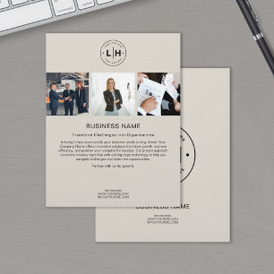 Folheto Corporativo Empresarial de Foto com Logoti