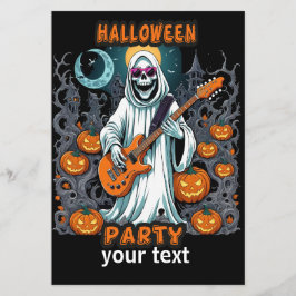 folheto da festa de halloween