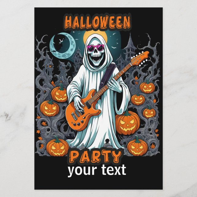 folheto da festa de halloween (Frente)