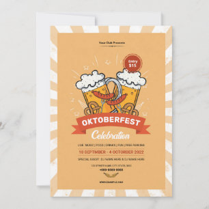 Folheto da festa Oktoberfest / Convite