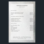 Folheto da Lista de Preços do Salão de Glitter Mod<br><div class="desc">Moderno,  brilhante,  salão,  panfleto de lista de preços. Edite seu produto em alguns minutos adicionando seus dados. Você pode alterar a fonte/cor/posição por "mais personalização".</div>