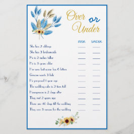 Folheto da placa de Chá sobre ou abaixo do Casal