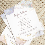 Folheto das formas de aquarela com brilho<br><div class="desc">salão elegante</div>