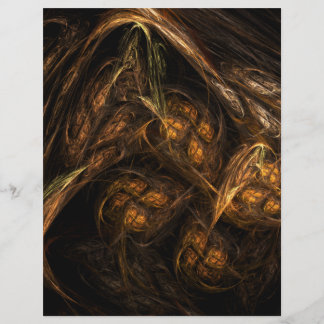Folheto de Abstrato de Arte Mãe Terra