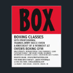 Folheto de Adversos de Classe de Boxing Moderno<br><div class="desc">Folhetos De Advert Modernos,  De Classe Boxing,  Na Loja De Cartão de visita.</div>