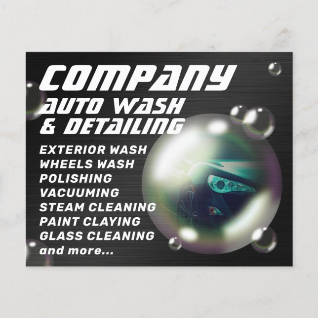 Folheto de automóveis criativo moderno (Frente)