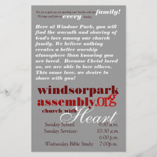 folheto de boas-vindas