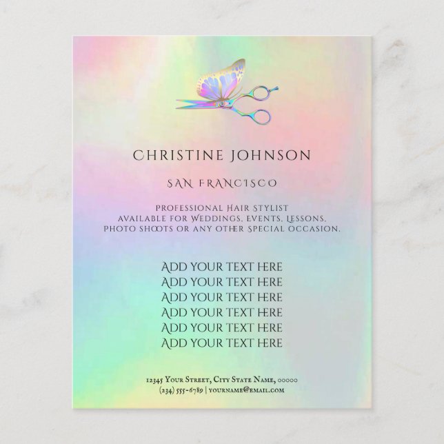 folheto de cabelos (Frente)