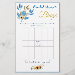 Folheto de Cartão de Chá de panela Bingo