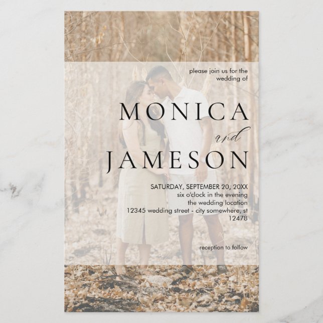 Folheto de Casamento Fotográfico Duo 2 LG (Frente)