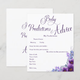 Folheto de Chá de fraldas de Flor Puro com Aquarel