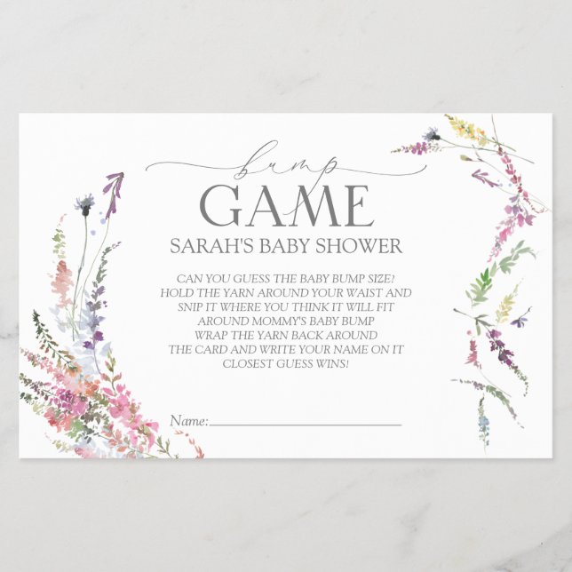 Folheto de Chá de fraldas de Flor Selvagem de Past (Frente)