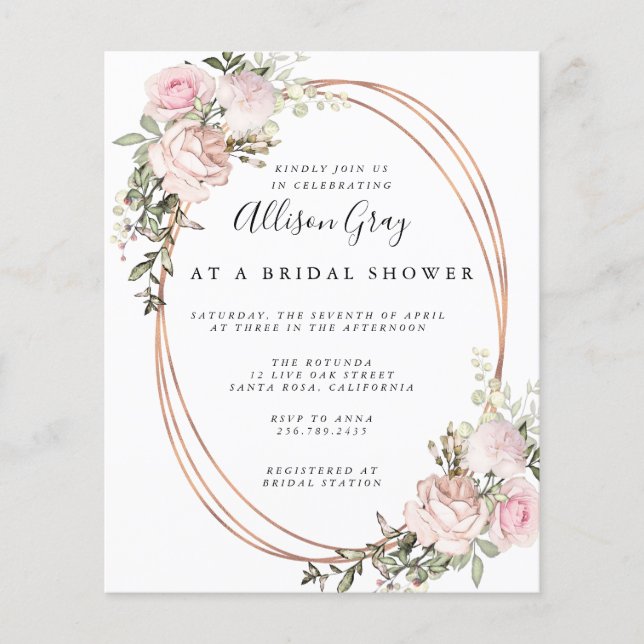 Folheto de Chá de panela de Orçamento (Frente)