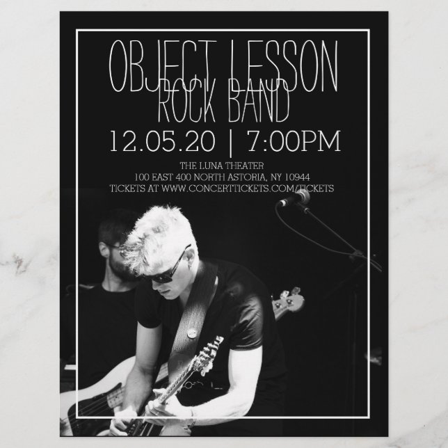 Folheto de concertos de Banda musical (Frente)